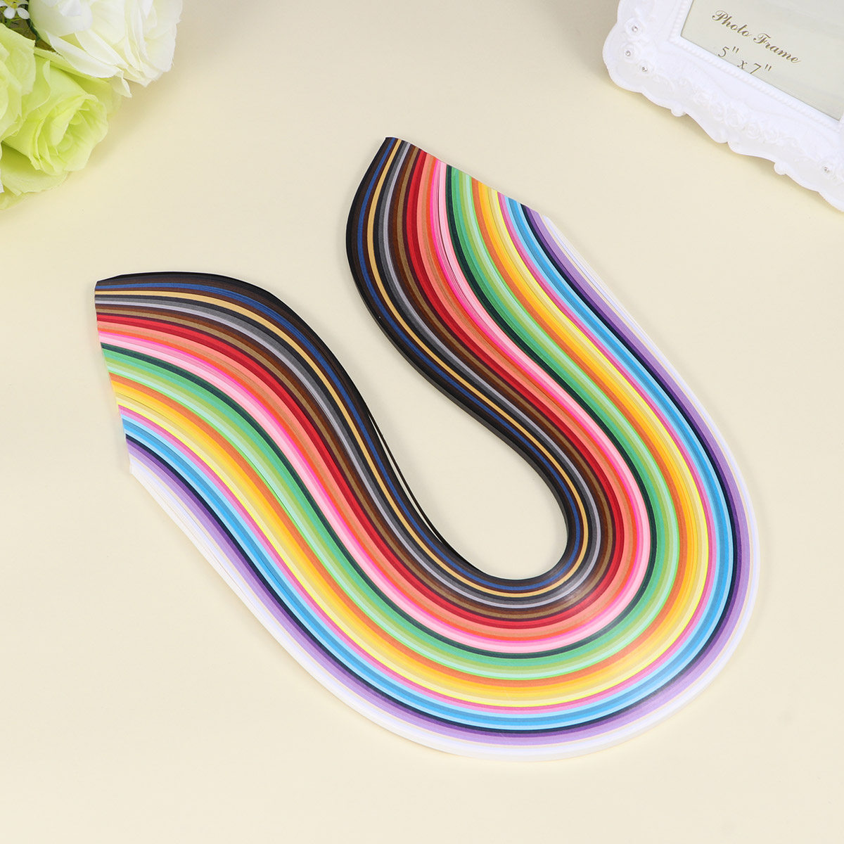 Quilling Paper Strips - ชุดแถบกระดาษสำหรับงานควิลลิ่ง 50 สี กว้าง 5 มม.
