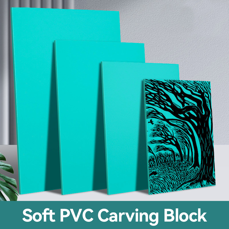 Lino Printing Block - ชุดบล็อกยางนูนลายลินโนเลียมแบบนิ่มสำหรับงานพิมพ์ แผ่นพิมพ์ บล็อกพิมพ์ สำหรับงานศิลปะการพิมพ์
