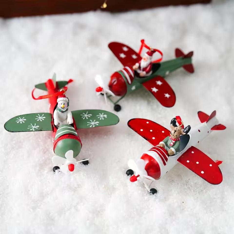 Art And Craft For Xmas - ของตกแต่งคริสต์มาสแบบแขวนสไตล์นอร์ดิก รูปทหารการ์ตูน นางฟ้า งานเหล็ก ประดับตกแต่ง งานฝีมือ