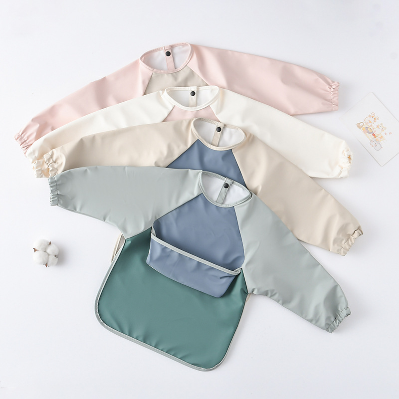เด็กทารกแขนยาว PU Bibs เด็กศิล - Art Craft Kits For Kids บทวิจารณ์และราคา
