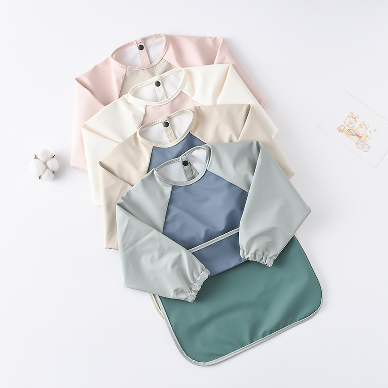 เด็กทารกแขนยาว PU Bibs เด็กศิล - Art Craft Kits For Kids บทวิจารณ์และราคา