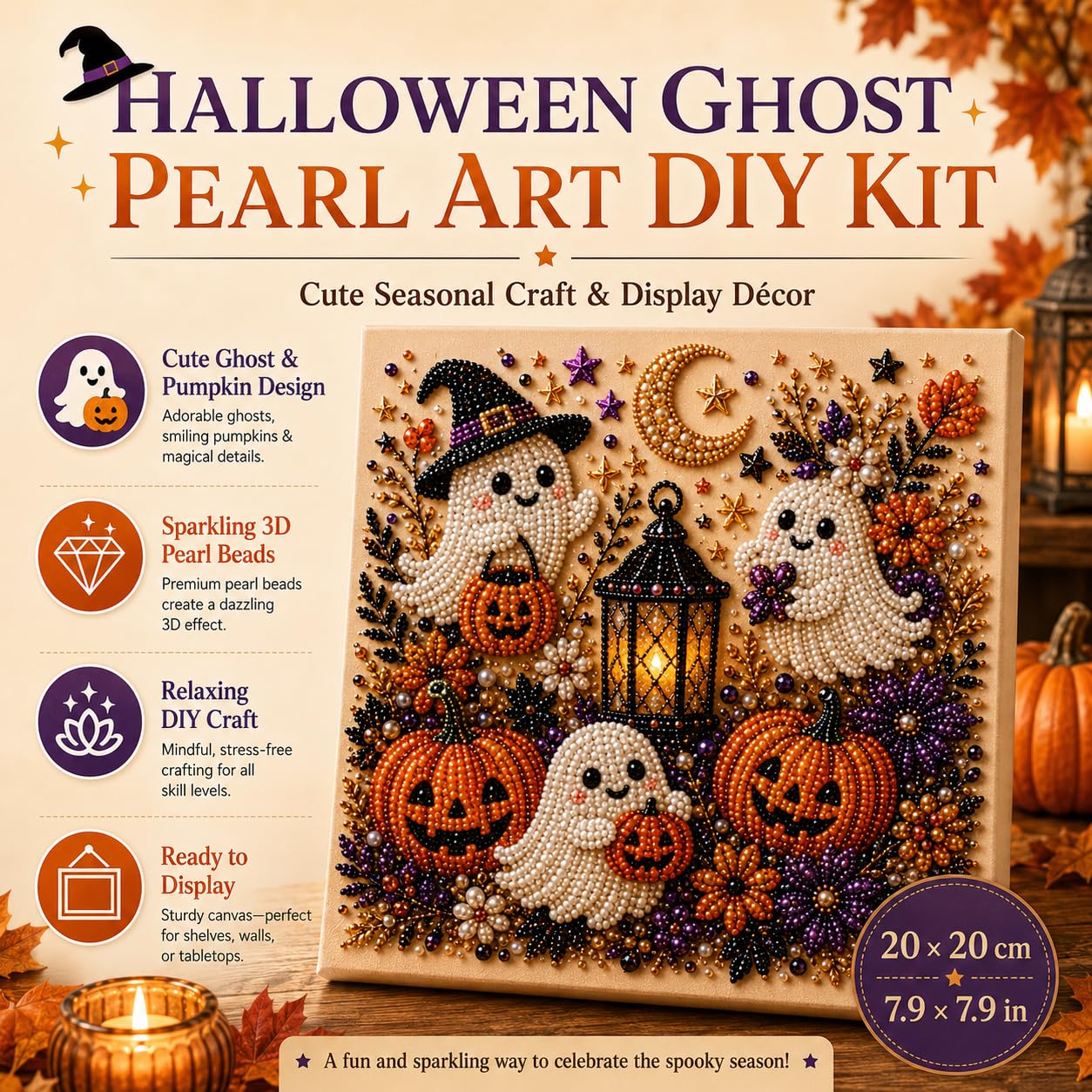 ชุดงานศิลปะไข่มุกผีฮาโลวีนสำหร - Art Craft Halloween บทวิจารณ์และราคา