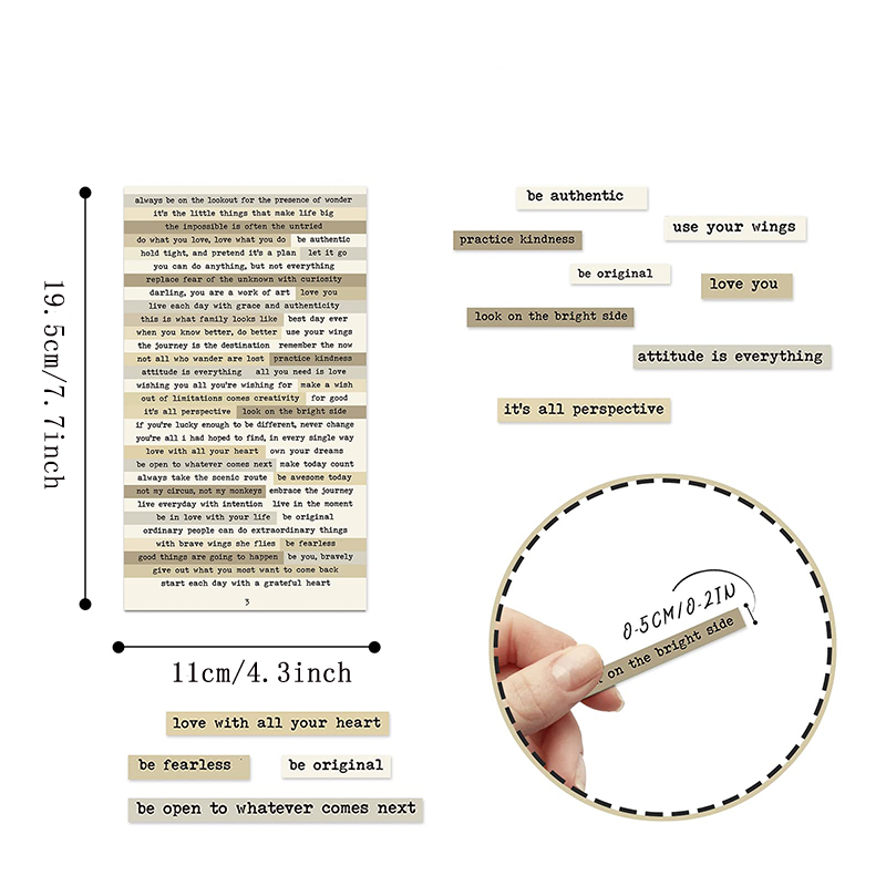 8 ชิ้นสีน้ําตาลหมายเหตุสติกเกอ - Art Craft Journal บทวิจารณ์และราคา