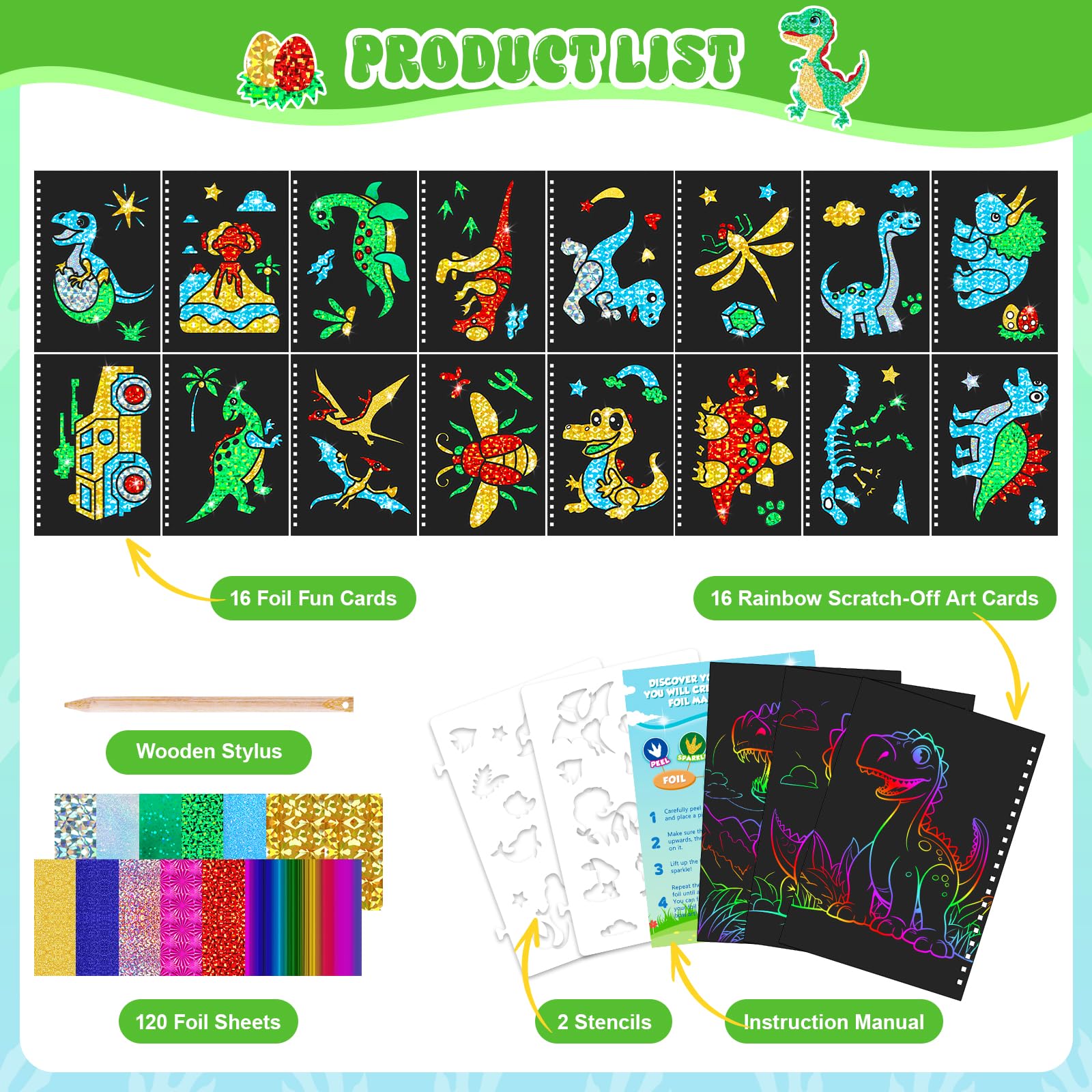 ไดโนเสาร์ Scratch Art Book สํา - Art Craft Kits For Kids บทวิจารณ์และราคา