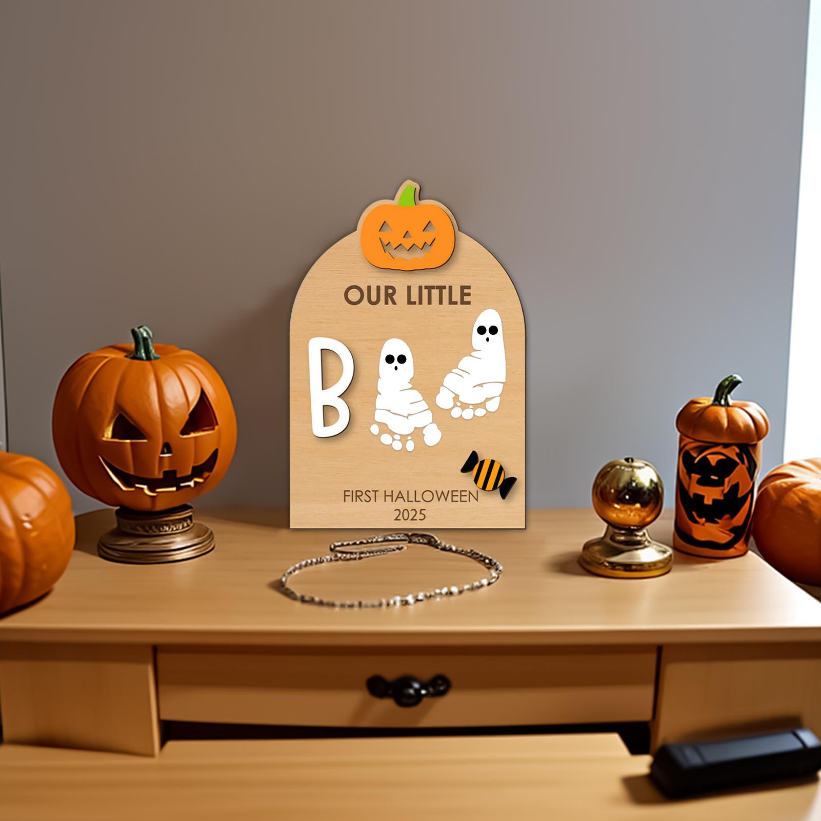 ชุดพิมพ์เท้าสําหรับทารกฮาโลวีน - Art Craft Halloween บทวิจารณ์และราคา