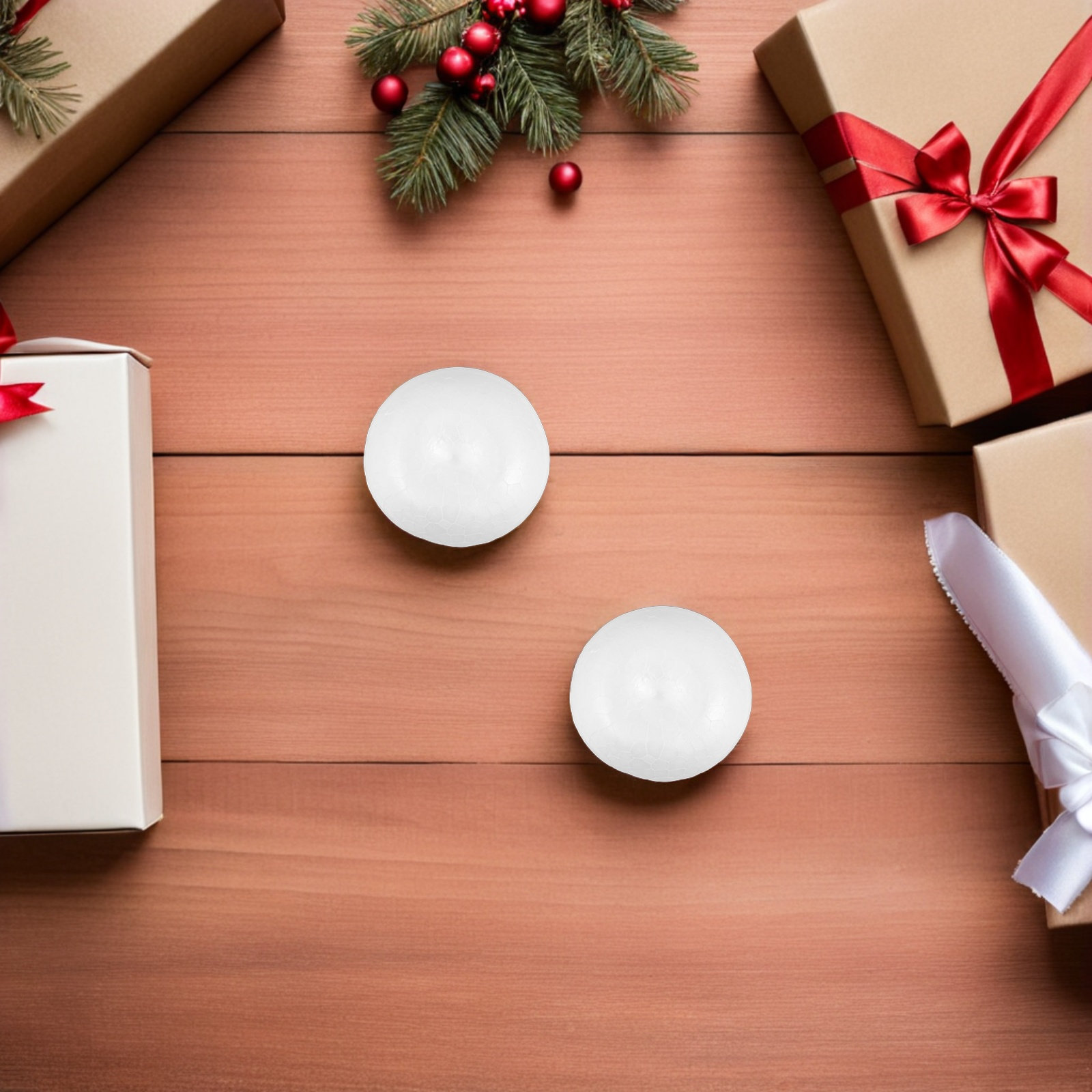 โฟมผลไม้สีขาว 20 ชิ้น พื้นผิวเ - Art Craft For Christmas บทวิจารณ์และราคา