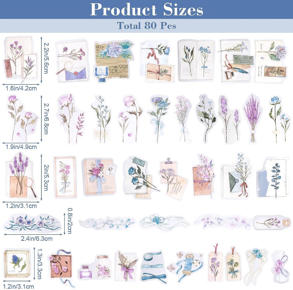Stiker Buku kliping ลาเวนเดอร์ - Art Craft Journal บทวิจารณ์และราคา