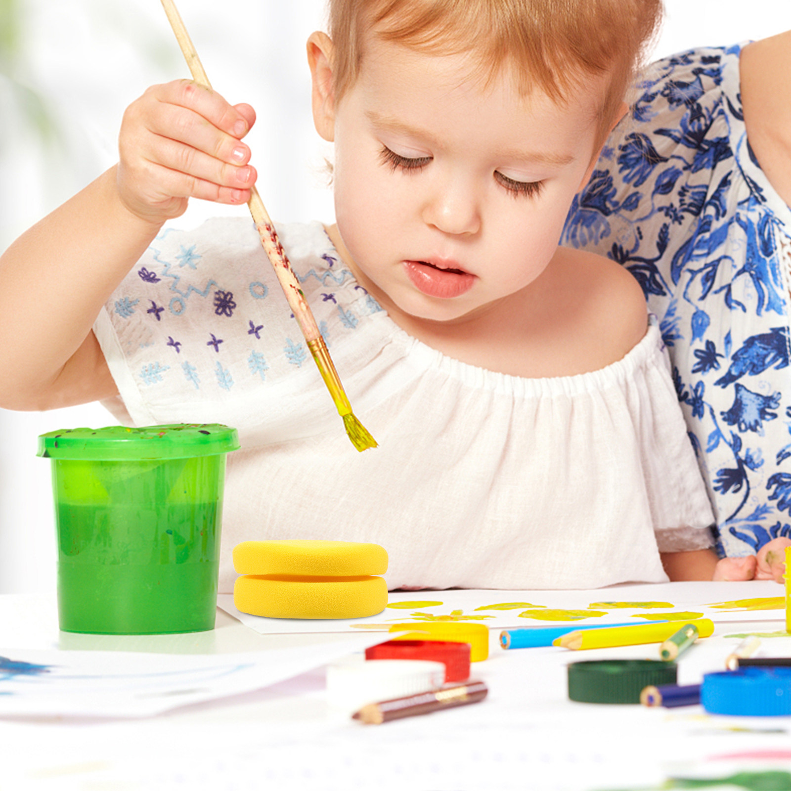ชุดฟองน้ำวาดภาพสำหรับเด็ก 2 ชิ - Art Craft For Kindergarten บทวิจารณ์และราคา