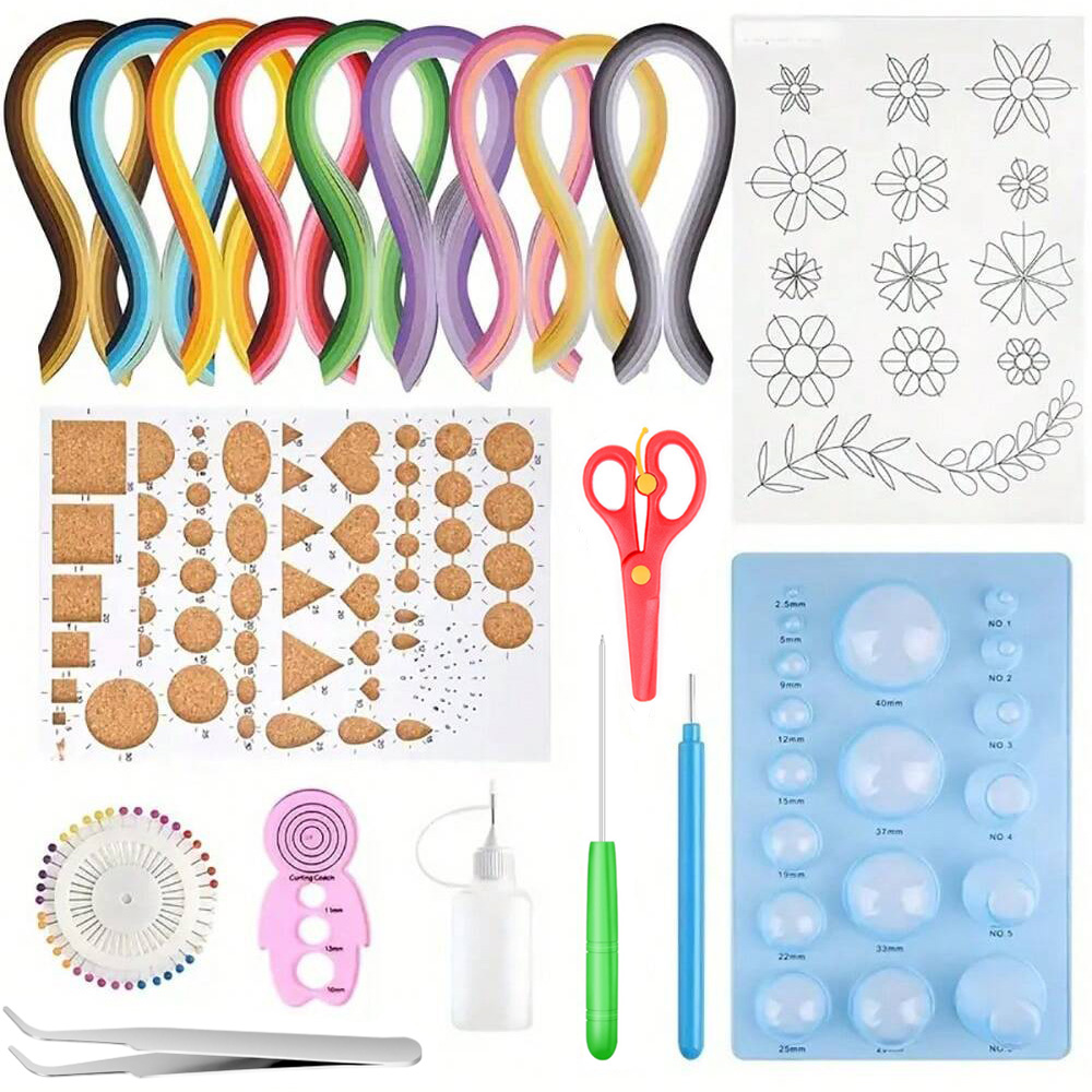 แถบกระดาษ13/19ชิ้นชุดกล่องเครื - Quilling Paper Strips บทวิจารณ์และราคา