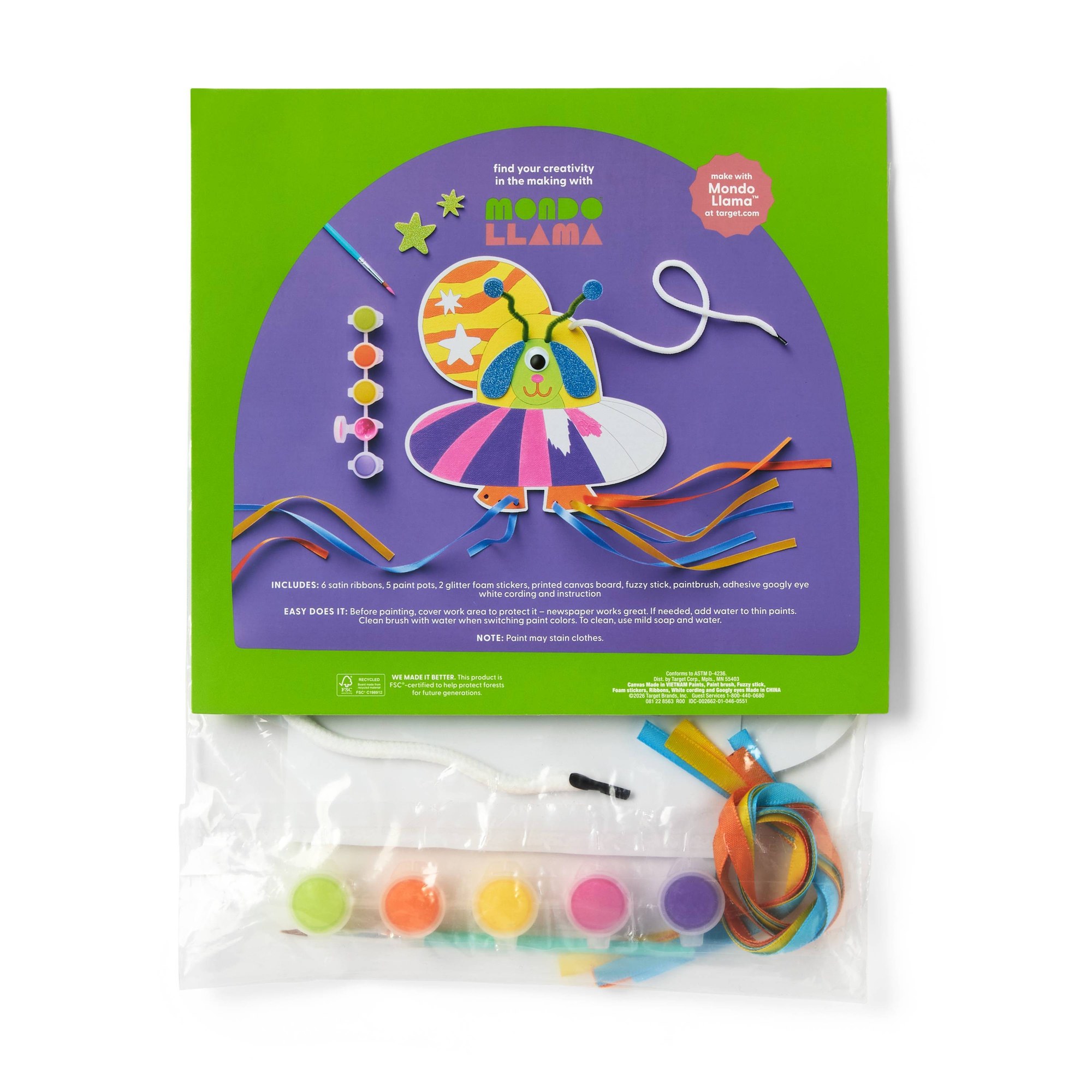 ชุดกิจกรรมงานฝีมือวาดภาพบนผ้าใ - Art Craft Kits For Kids บทวิจารณ์และราคา