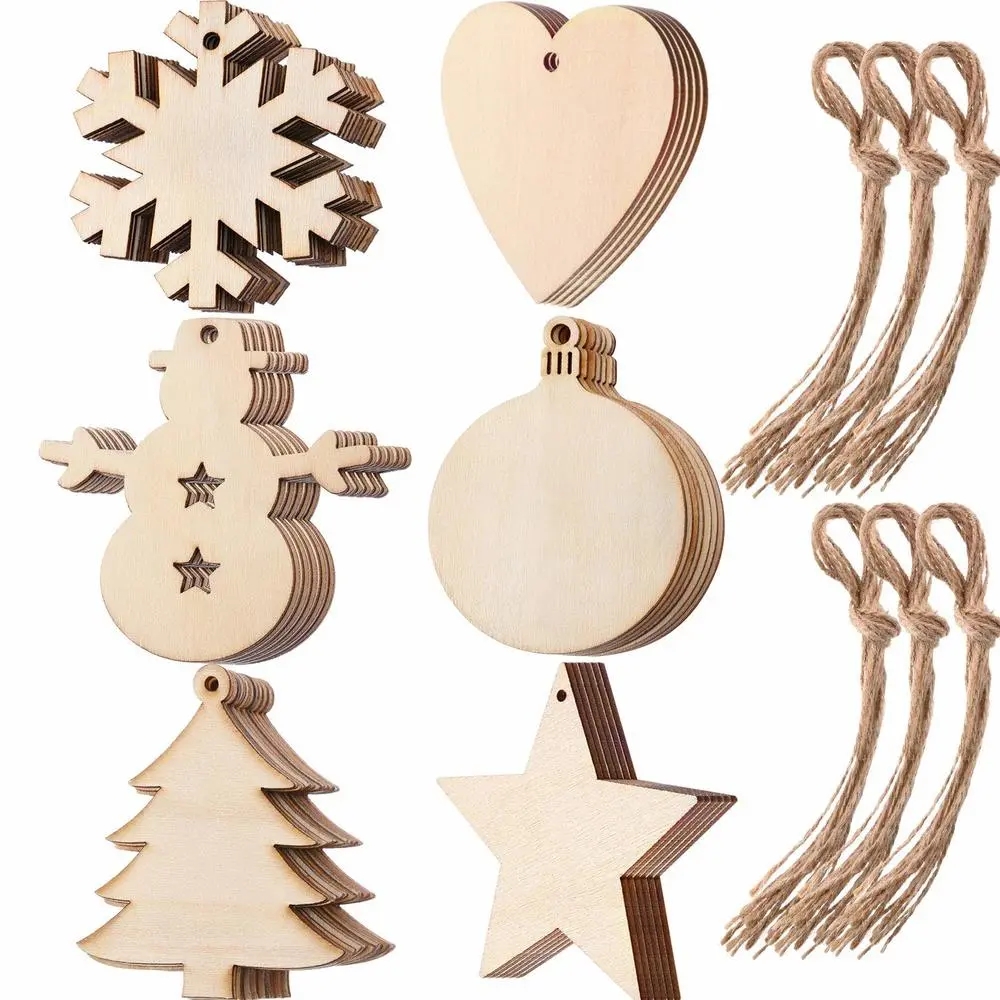 10/20/50Pcs DIY ไม้ลูกบอลคริสต - Art And Craft For Xmas บทวิจารณ์และราคา