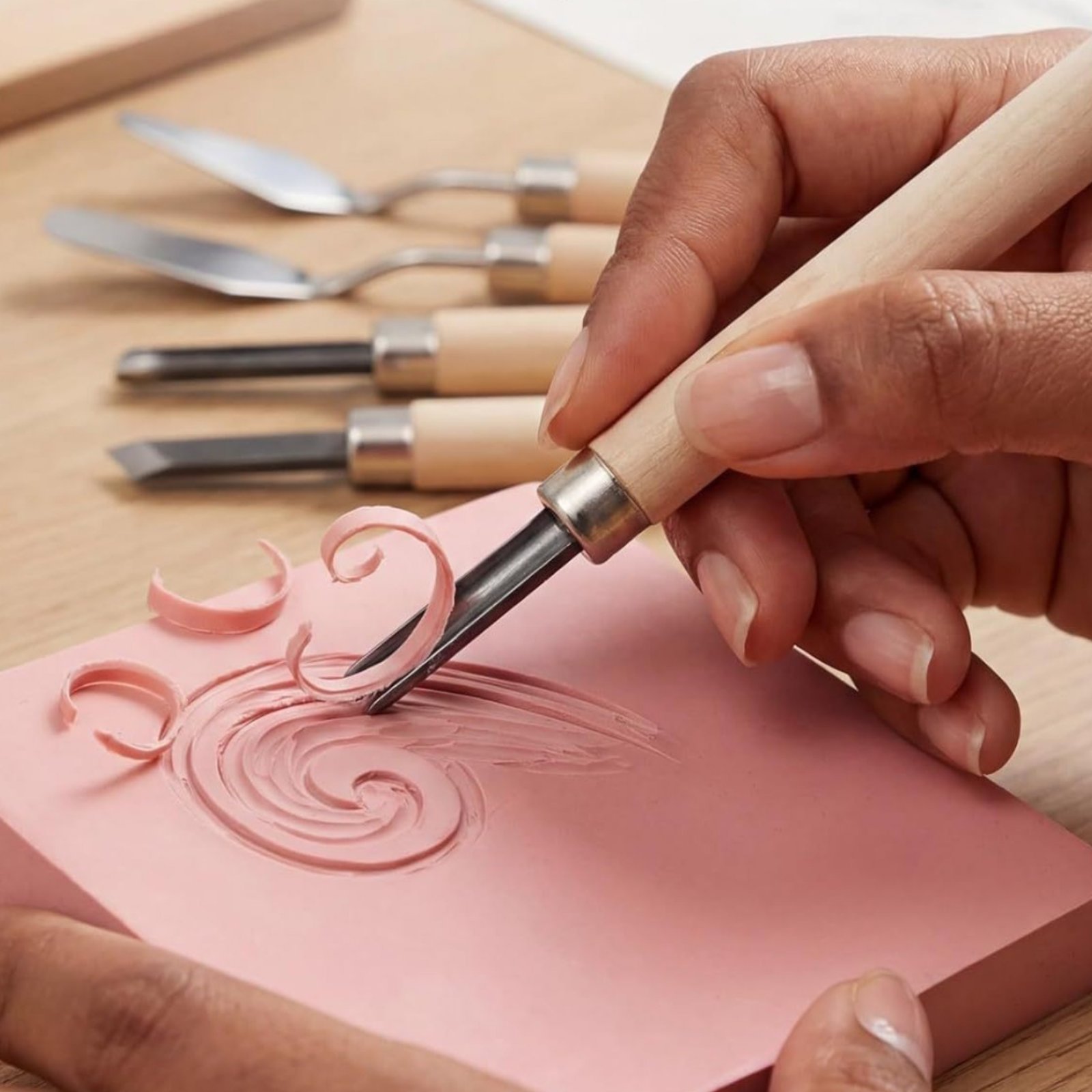 ชุดเครื่องมือแกะสลักลินโนเลียม - Lino Printing Block บทวิจารณ์และราคา