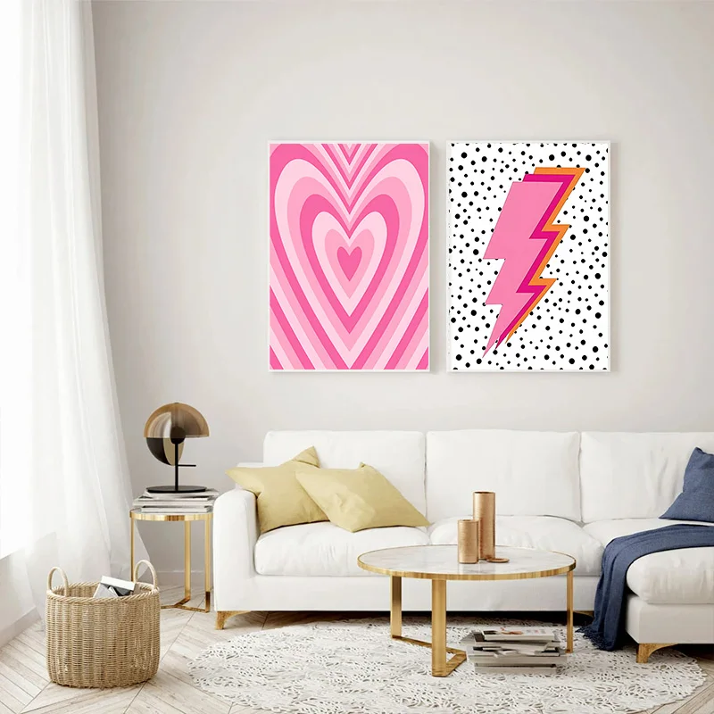 นามธรรมสีชมพูไลท์นิ่งไล่ระดับส - Art Craft Love บทวิจารณ์และราคา