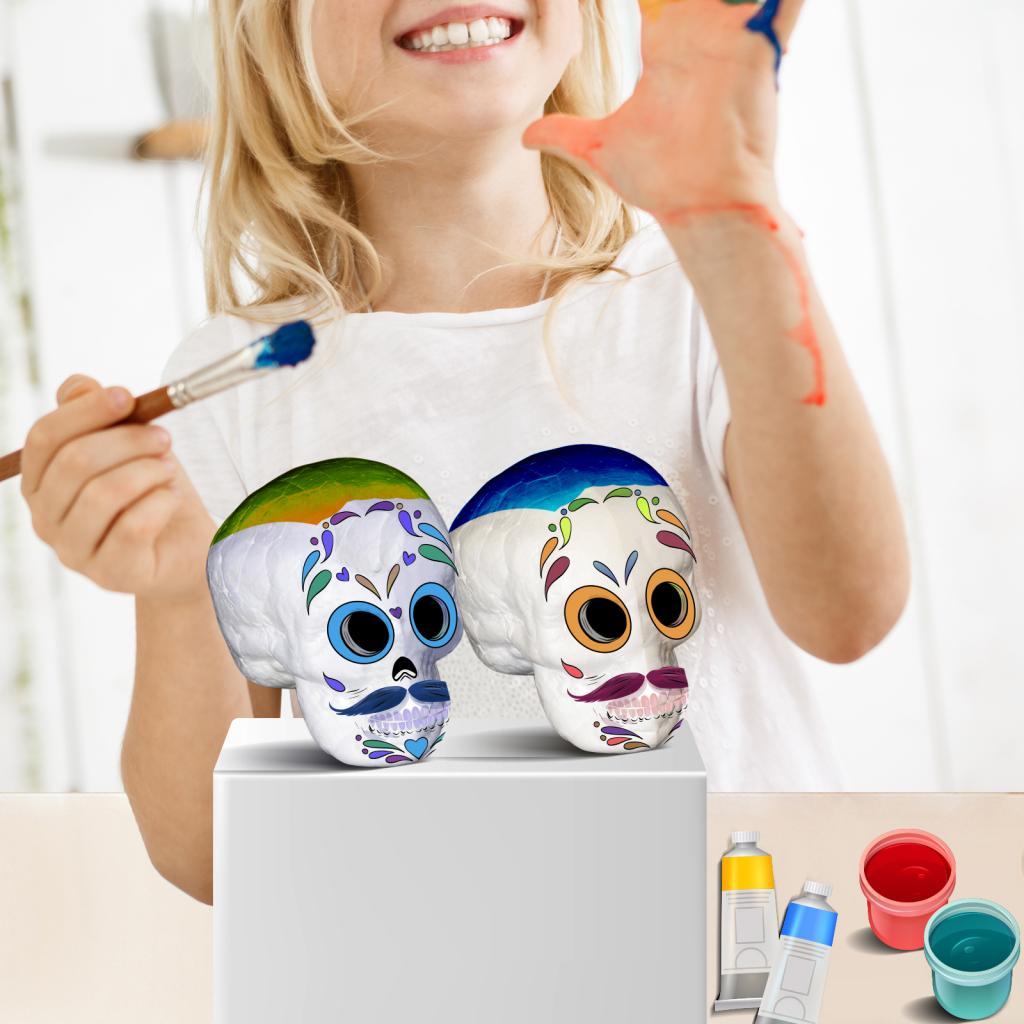 โฟมโพลีสไตรีนรูปทรงหัวกะโหลกสำ - Art Craft For Kindergarten บทวิจารณ์และราคา