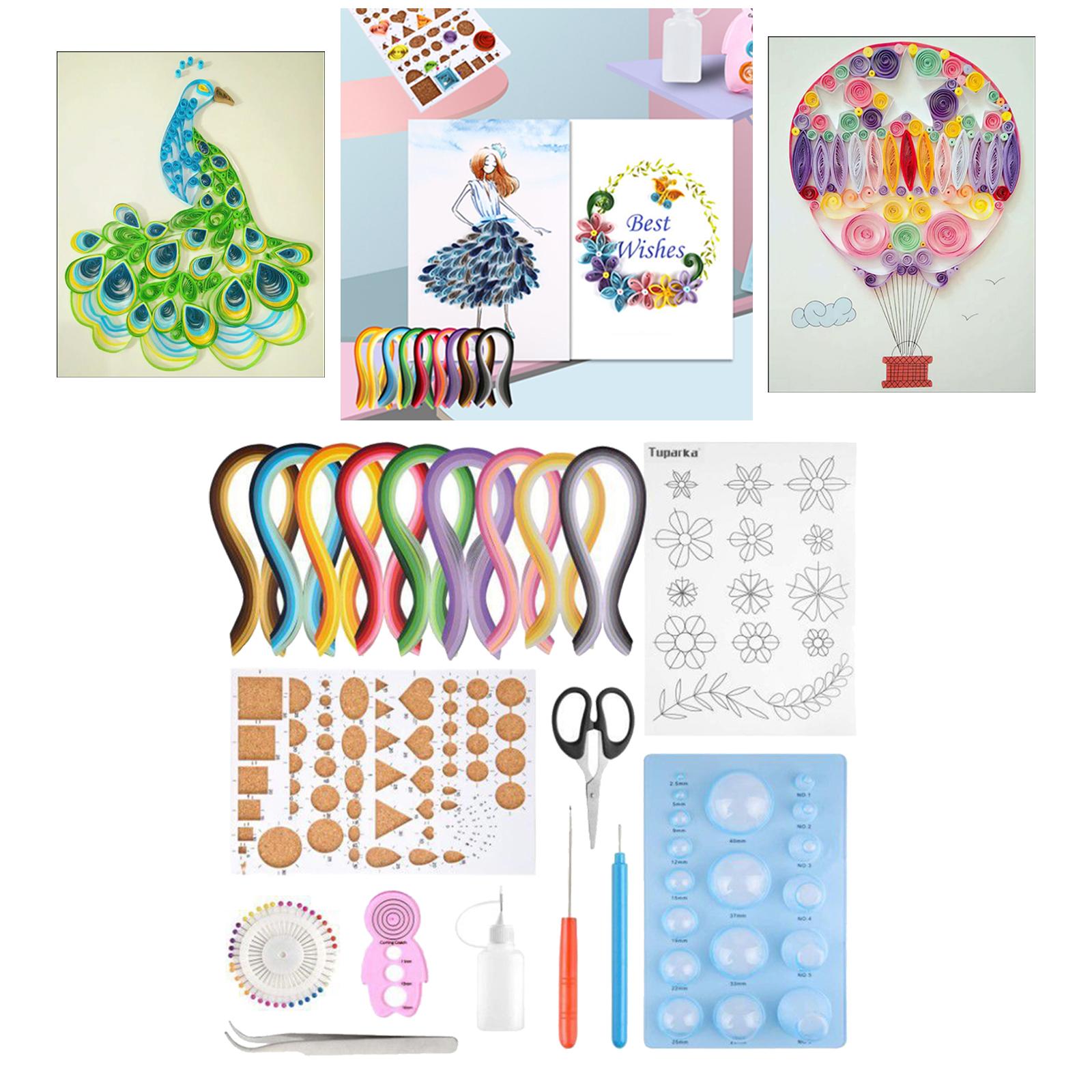 เครื่องมือทำกระดาษควิลลิ่งแบบไ - Quilling Paper Strips บทวิจารณ์และราคา