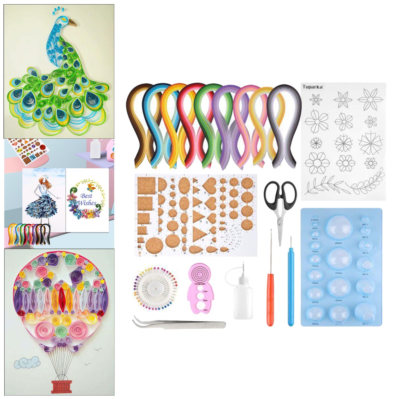 เครื่องมือทำกระดาษควิลลิ่งแบบไ - Quilling Paper Strips บทวิจารณ์และราคา