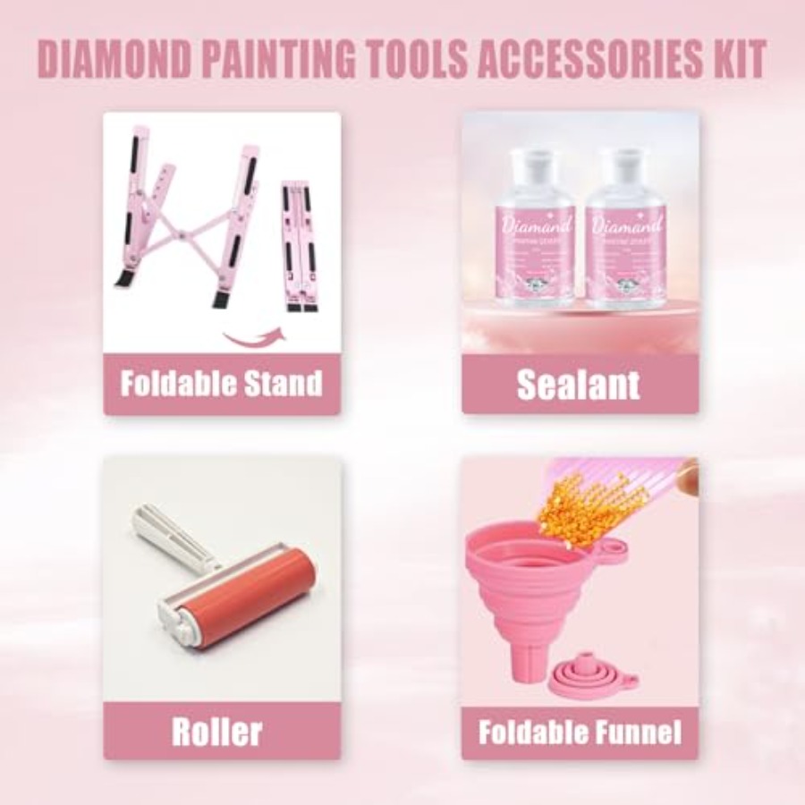 ชุดอุปกรณ์วาดภาพเพชรแบบครบชุด  - Diamond Painting Kit บทวิจารณ์และราคา
