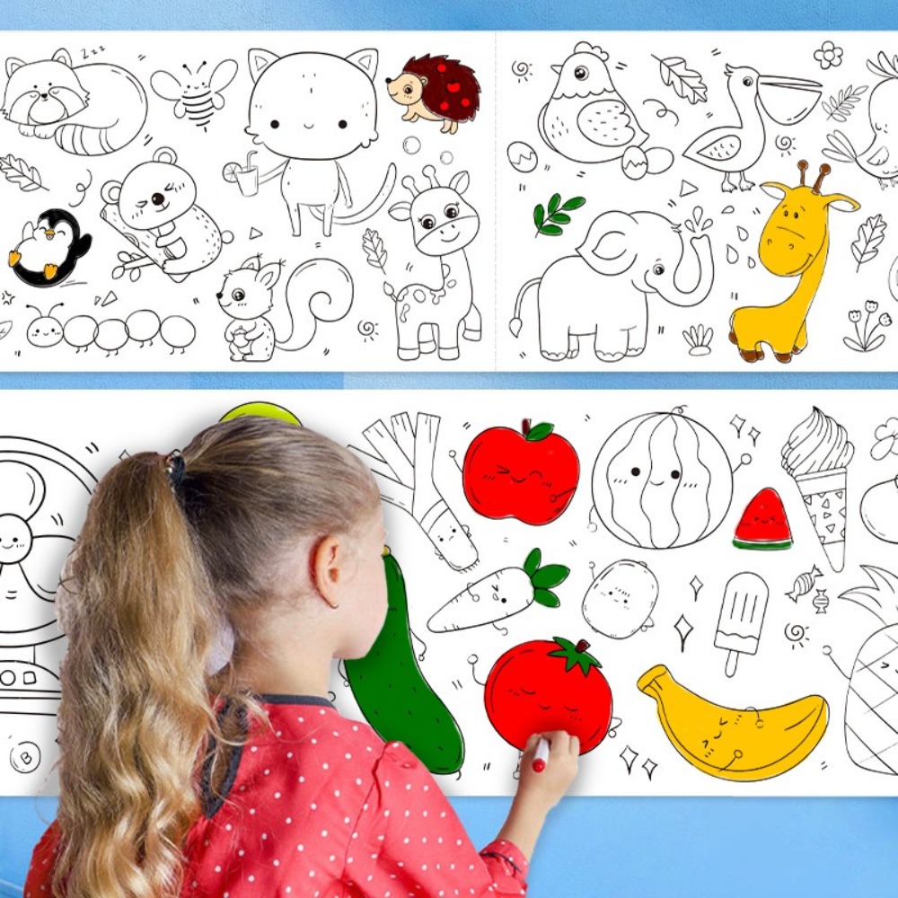 กระดาษม้วนระบายสี 3 เมตร สำหรั - Art Craft Book บทวิจารณ์และราคา