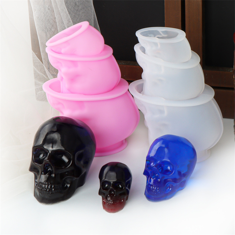 สีขาวและสีชมพู Skull เทียนแม่พ - Art Craft Halloween บทวิจารณ์และราคา
