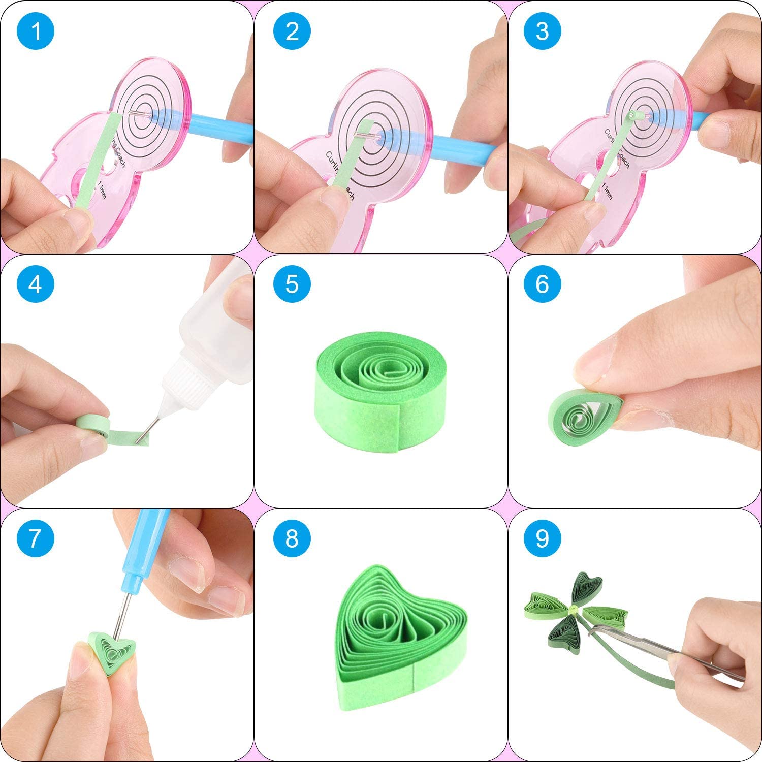 กระดาษQuillingชุด18ชนิดเครื่อง - Quilling Paper Strips บทวิจารณ์และราคา