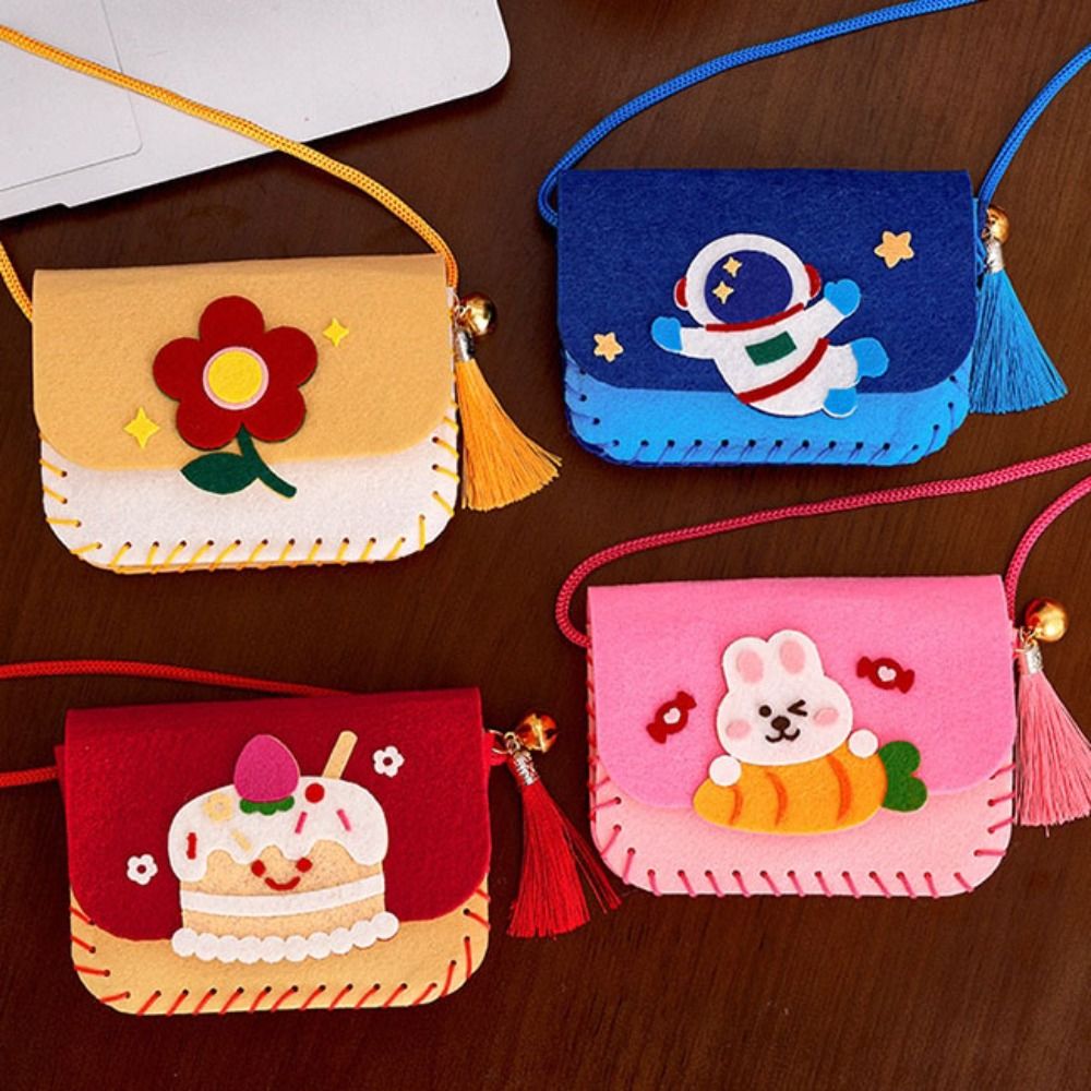 น่ารัก Felt Felt กระเป๋าทําชุด - Art Craft For Kindergarten บทวิจารณ์และราคา