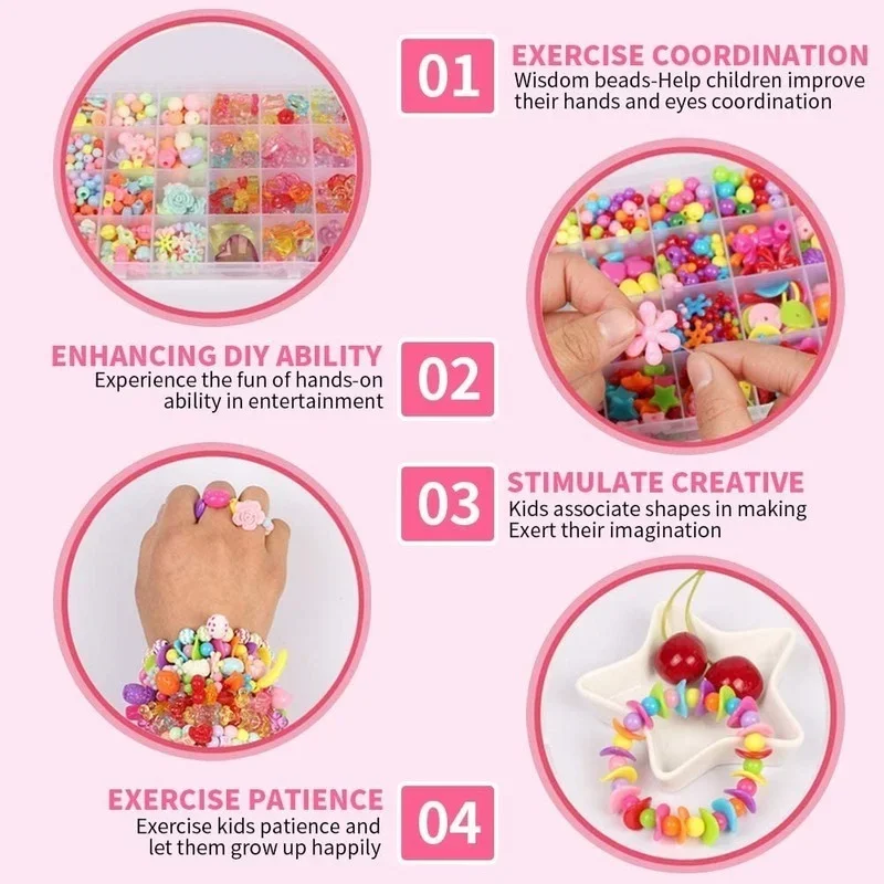 ชุดลูกปัด DIY สำหรับสาวๆชุดทำเ - Art Craft Kits For Kids บทวิจารณ์และราคา